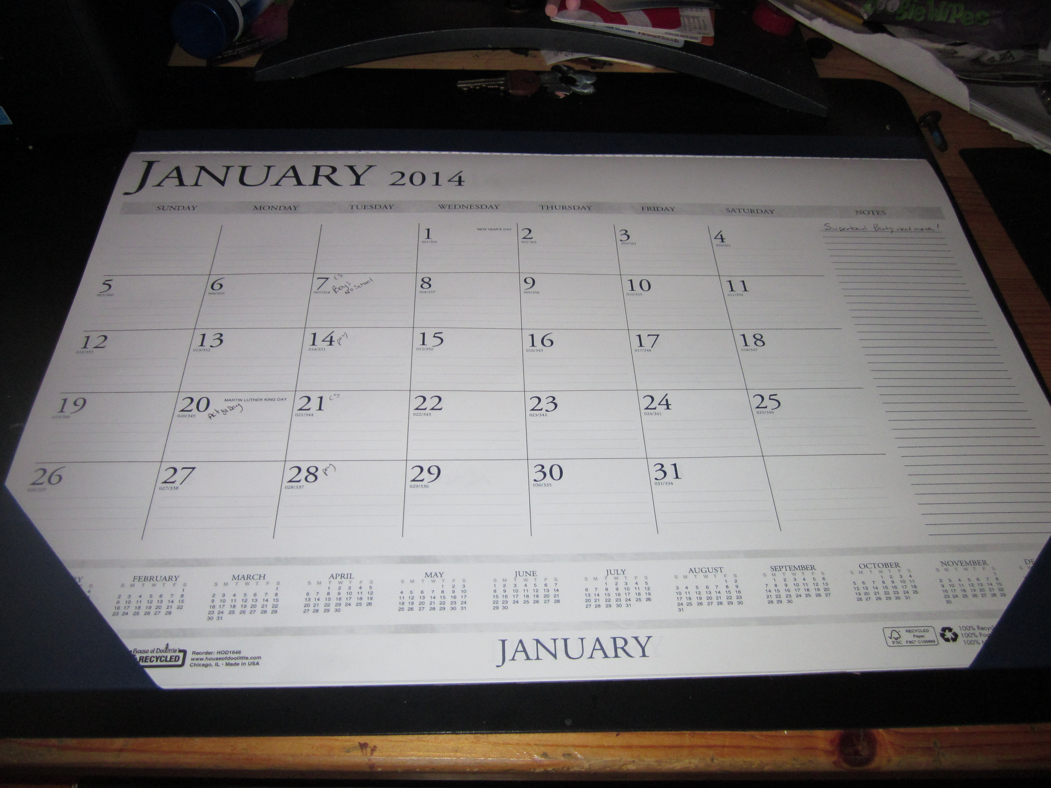 quill desk calendars