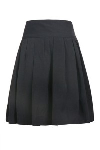 Metal-Button-Embellished-Pleated-Skirt