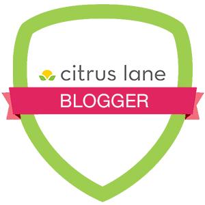 Citrus lane Blogger badge
