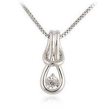 kranich diamond knot pendant