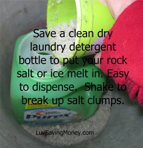 detergent bottle salt dispenser