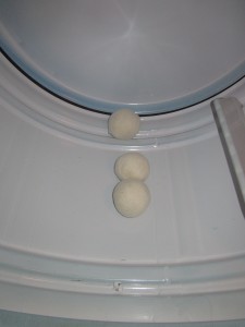 dryer balls in dryer