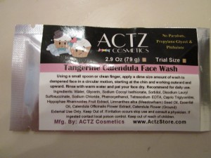 Actz face wash