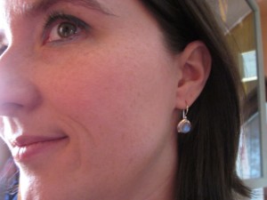 wearing sitara collection moonstone earrings