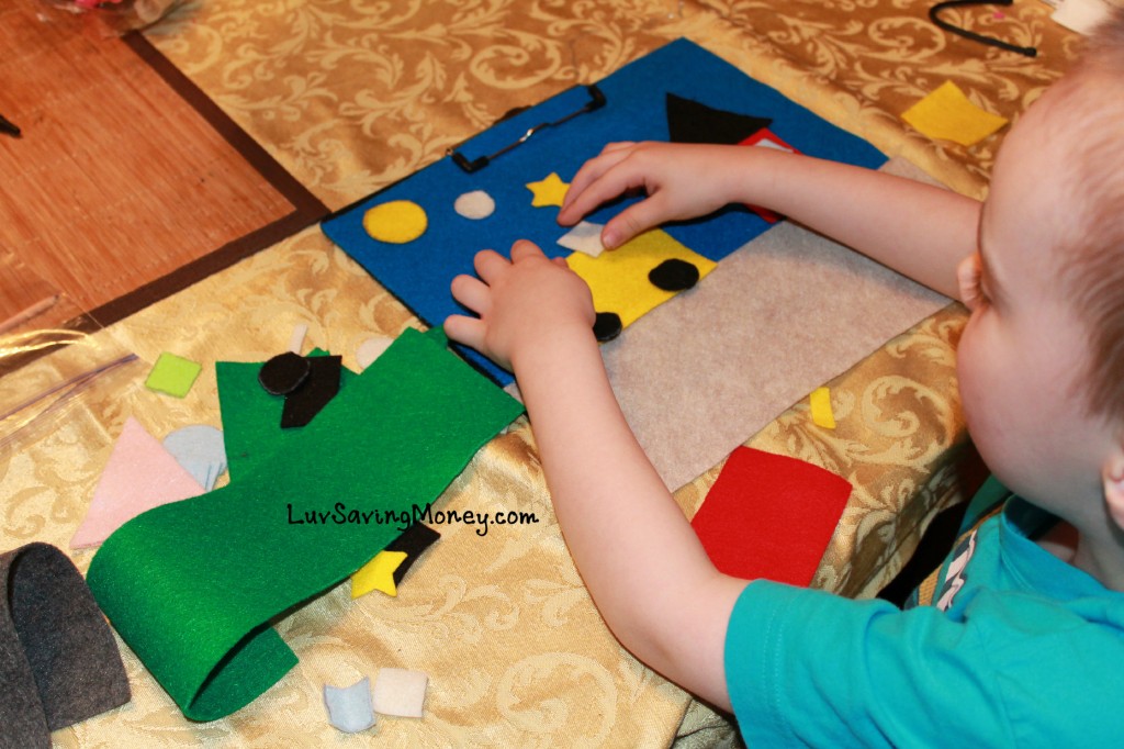 Playing with Felt board