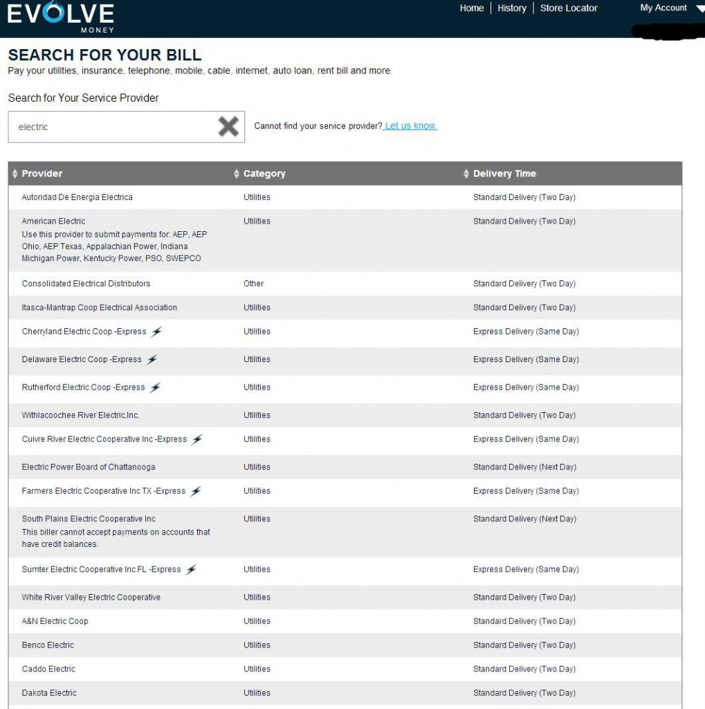 evolve providers search