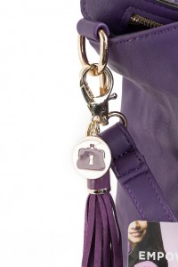 purple purse charm allstate