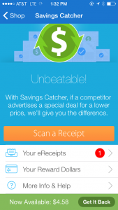 walmart savings catcher screen