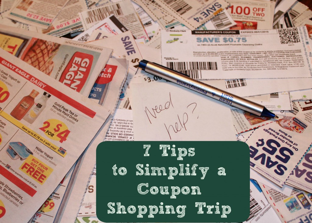 7 tips to simplify a coupon shopping trip