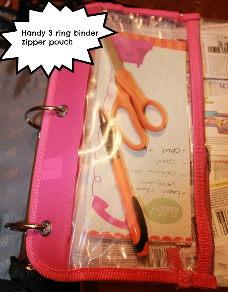 couponing zipper pouch