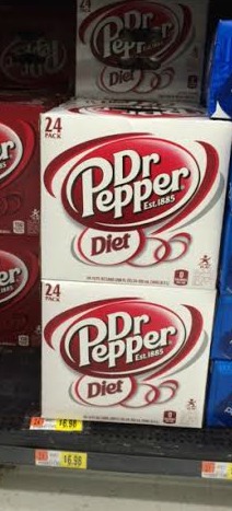 diet dr pepper cubes Walmart crop
