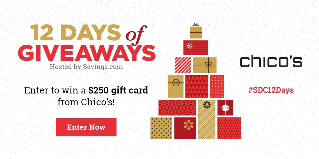 12 Days of Giveaways: $250 Chicos Gift Card #SDC12Days – Luv Saving Money