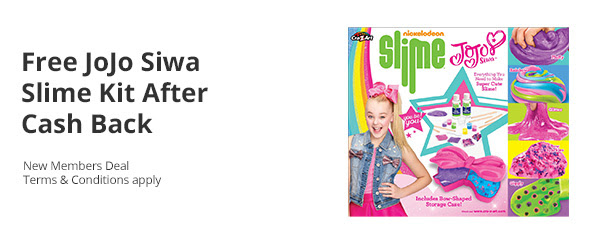 FREE JoJo Siwa Slime Kit after Cash Back